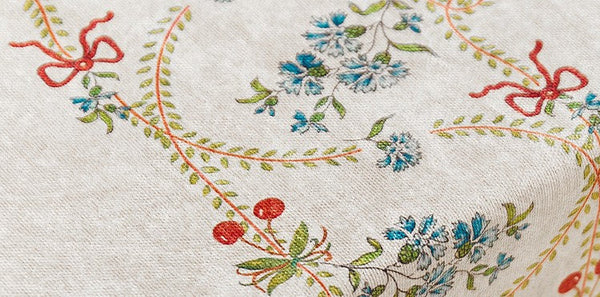 Spring Flower Table Covers for Round Table, Large Modern Rectangle Tablecloth for Dining Table, Farmhouse Table Cloth for Oval Table, Square Tablecloth for Kitchen-LargePaintingArt.com