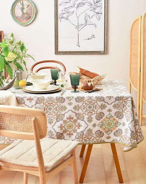 Large Rectangle Tablecloth for Dining Room Table, Rectangular Table Covers for Kitchen, Square Tablecloth for Coffee Table, Farmhouse Table Cloth, Wedding Tablecloth-LargePaintingArt.com