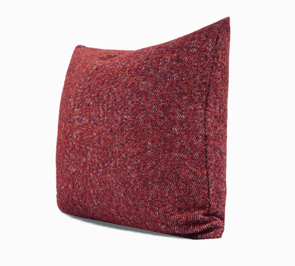 Large Abstract Throw Pillows for Couch, Contemporary Throw Pillow for Living Room, Red Modern Square Pillows, Modern Sofa Throw Pillows-LargePaintingArt.com