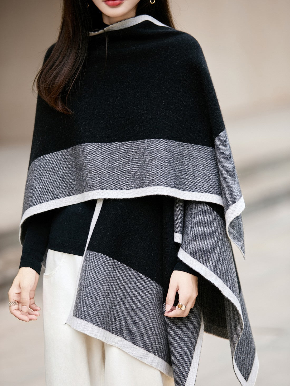 Wool Scarf, Winter Shawl, Soft Wool Scarf for women, Christmas Holiday Gift, Evening Wrap, Large Winter Shawl, Elegant Shawl, Warm Cape, Winter Scarves-LargePaintingArt.com