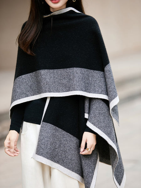 Wool Scarf, Winter Shawl, Soft Wool Scarf for women, Christmas Holiday Gift, Evening Wrap, Large Winter Shawl, Elegant Shawl, Warm Cape, Winter Scarves-LargePaintingArt.com