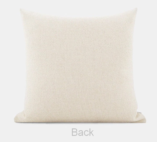 Large Modern Sofa Cushion, Beige Decorative Pillow Covers, Simple Decorative Throw Pillows for Living Room, Contemporary Modern Pillows for Couch-LargePaintingArt.com