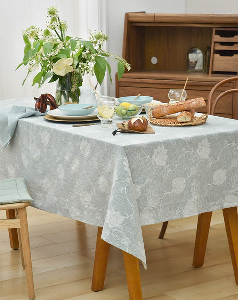 Large Rectangle Tablecloth for Dining Room Table, Country Farmhouse Tablecloth, Square Tablecloth for Round Table, Rustic Table Covers for Kitchen-LargePaintingArt.com