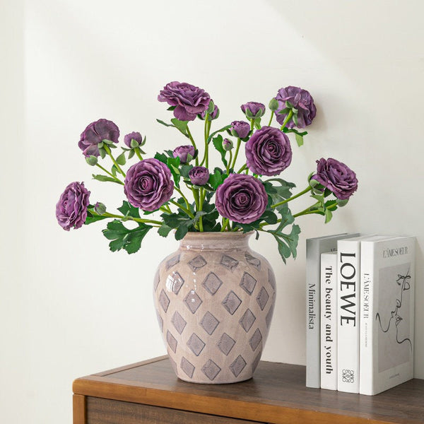 Unique Porcelain Flower Vases, Flower Vases on Table, Contemporary Vases for Modern Home Decor, Ceramic Bouquet Vases, Dining Table Centerpiece-LargePaintingArt.com