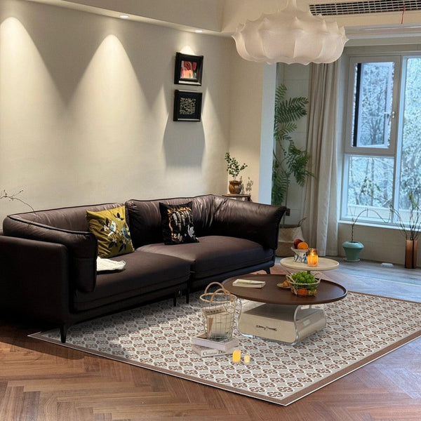 Mid Century Contemporary Modern Rugs for Living Room, Modern Rug Placement Ideas for Dining Room, Large Modern Rugs for Bedroom-LargePaintingArt.com