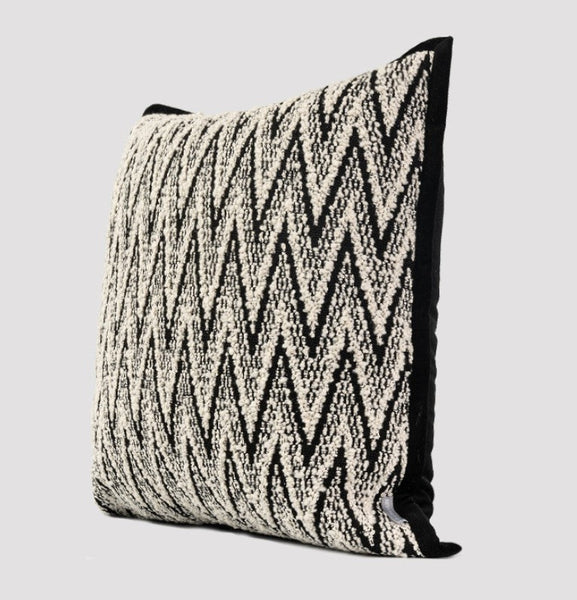 Large Abstract Throw Pillows for Couch, Modern Sofa Throw Pillows, Contemporary Throw Pillow for Living Room, Modern Square Pillows-LargePaintingArt.com