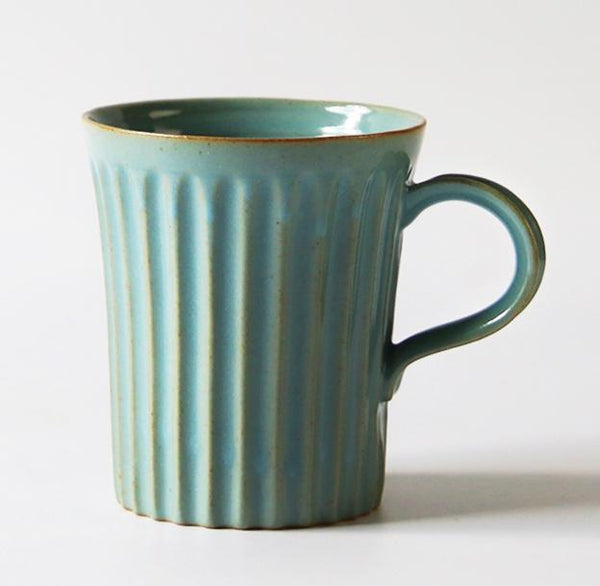 Latte Coffee Mug, Large Capacity Coffee Cup, Large Tea Cup, Handmade Pottery Coffee Cup-LargePaintingArt.com