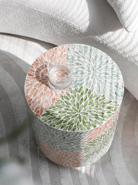 Unique Small End Table, Contemporary Small Sofa Side Table, Portable Casual Side Table, Creative Coffee Table, Shell Small Side Table-LargePaintingArt.com