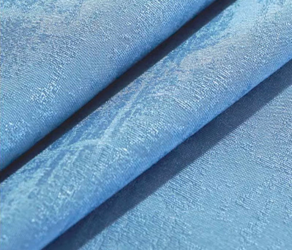 Modern Rectangle Tablecloth, Large Simple Table Cover for Dining Room Table, Square Tablecloth for Round Table, Blue Fringes Tablecloth for Home Decoration-LargePaintingArt.com