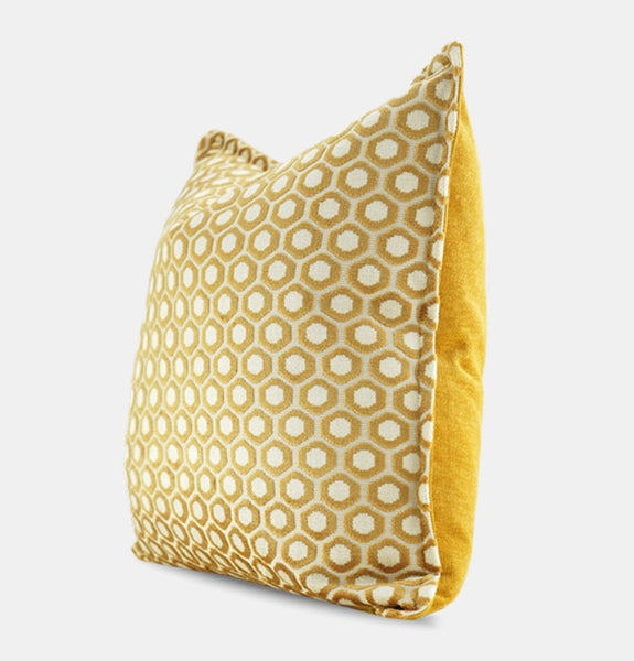Modern Pillows for Couch, Decorative Pillow Covers, Large Modern Sofa Cushion, Yellow Decorative Throw Pillows for Living Room-LargePaintingArt.com
