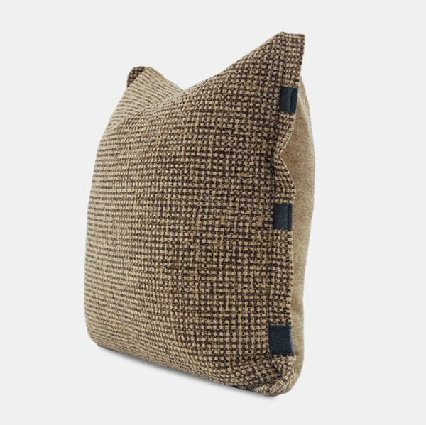 Contemporary Modern Sofa Pillow Covers, Brown Decorative Throw Pillows for Bedroom, Modern Throw Pillows for Couch, Modern Sofa Pillows for Interior Design-LargePaintingArt.com