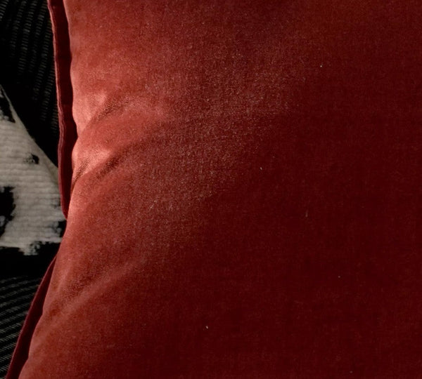 Large Modern Sofa Pillows, Modern Pillows for Couch, Red Decorative Pillow Covers, Decorative Throw Pillows for Living Room-LargePaintingArt.com