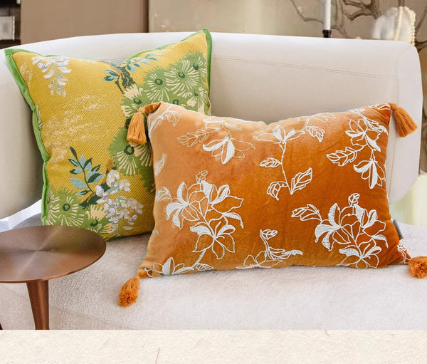 Modern Decorative Pillows for Couch, Decorative Cushion Covers, Decorative Pillow Arrangement Ideas for Interior Design, Unique Decorative Pillows for Bedroom-LargePaintingArt.com