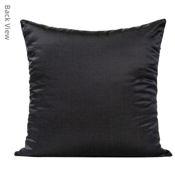 Geomeric Contemporary Pillows, Abstract Decorative Throw Pillows, Square Modern Throw Pillows for Couch, Large Simple Throw Pillow for Interior Design-LargePaintingArt.com
