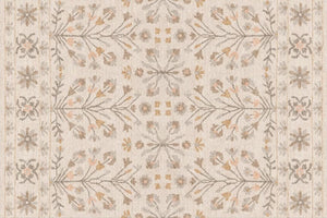 Modern Rugs for Living Room, Flower Pattern Modern Rugs for Farmhouse, Bedroom Modern Rugs, Modern Rugs for Dining Room-LargePaintingArt.com