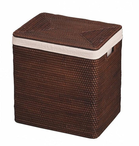 Rectangular Storage Baskets, Large Brown Rattan Storage Baskets, Storage Baskets for Bathroom, Storage Basket with Lid, Storage Baskets for Clothes-LargePaintingArt.com