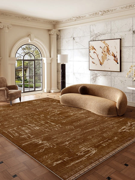 Mid Century Modern Rugs for Living Room, Geometric Contemporary Rugs, Abstract Contemporary Modern Rugs for Dining Room-LargePaintingArt.com