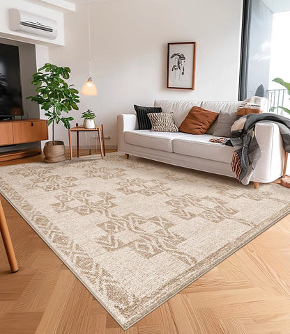 Modern Rug Ideas for Bedroom, Geometric Modern Rug Placement Ideas for Living Room, Contemporary Area Rugs for Dining Room-LargePaintingArt.com