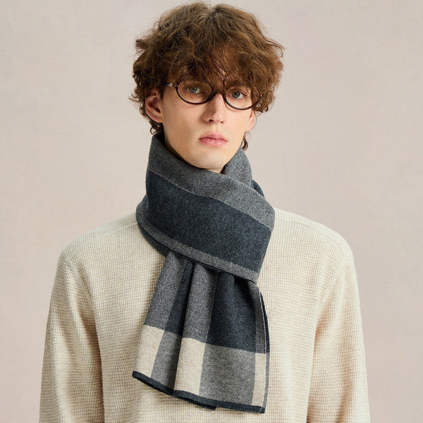 Wool Scarf Winter, Formal Men Scarf Styles, Casual Scarf for Men, Men's Winter Soft Wool Scarves, Men's Winter Scarf, Business Wool Scarf for Gentleman