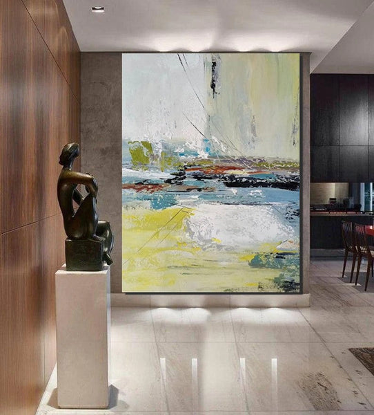Extra Large Paintings for Living Room, Hand Painted Wall Art Paintings, Modern Abstract Art for Dining Room, Abstract Acrylic Painting-LargePaintingArt.com