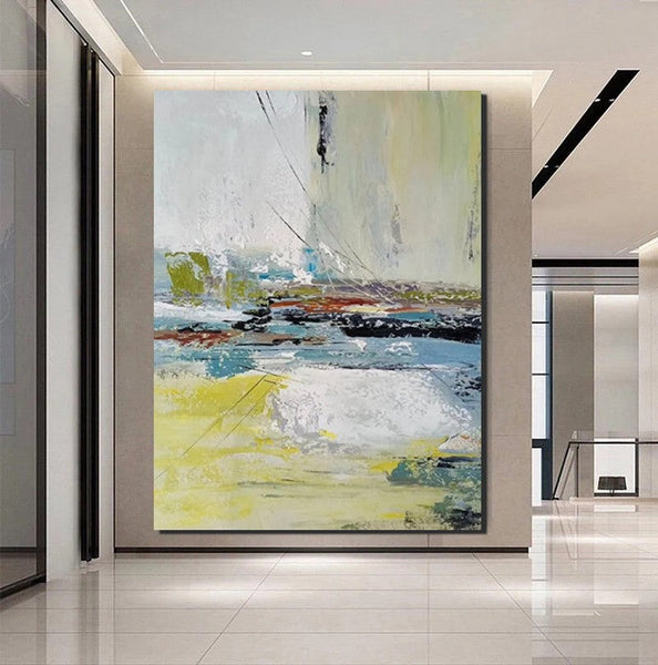 Extra Large Paintings for Living Room, Hand Painted Wall Art Paintings, Modern Abstract Art for Dining Room, Abstract Acrylic Painting-LargePaintingArt.com