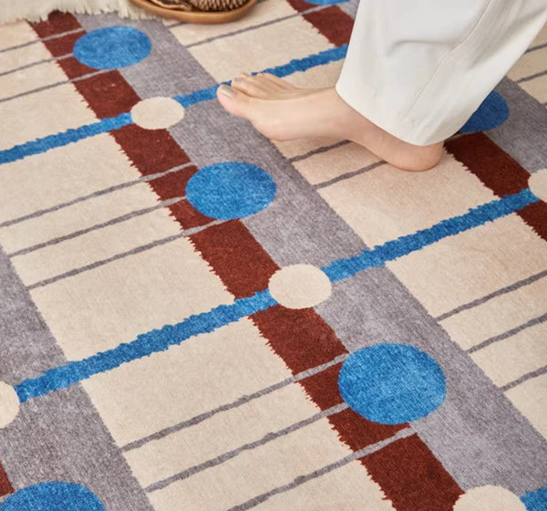 Modern Living Room Rug Ideas, Mid Century Modern Rugs for Bedroom, Large Contemporary Area Rugs for Dining Room-LargePaintingArt.com