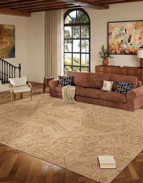 Modern Rugs for Dining Room, Bedroom Modern Rugs, Abstract Geometric Modern Rugs, Contemporary Modern Rugs for Living Room-LargePaintingArt.com