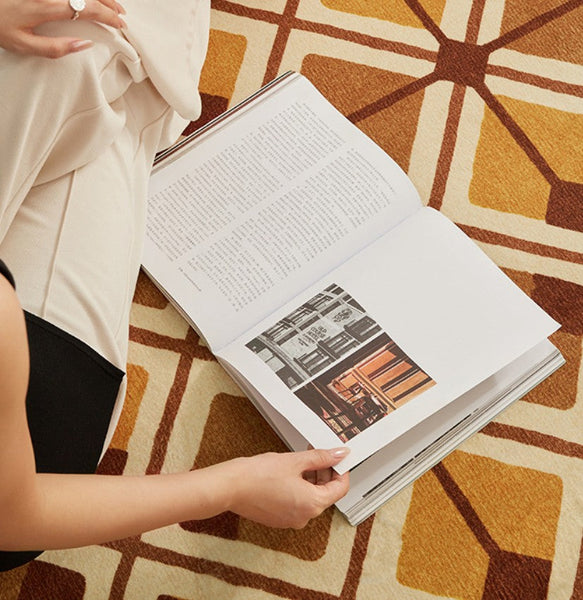 Bedroom Modern Round Rugs, Dining Room Contemporary Round Rugs, Modern Rug Ideas for Living Room, Circular Modern Rugs under Chairs-LargePaintingArt.com