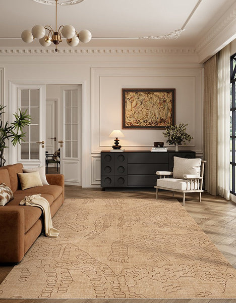 Modern Rugs for Dining Room, Bedroom Modern Rugs, Abstract Geometric Modern Rugs, Contemporary Modern Rugs for Living Room-LargePaintingArt.com