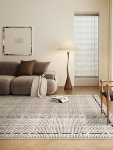 Mid Century Modern Rugs for Bedroom, Large Modern Rugs for Living Room, Contemporary Abstract Rugs under Dining Room Table-LargePaintingArt.com