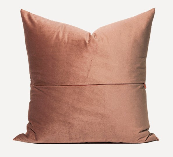 Large Modern Sofa Pillows, Decorative Modern Pillows for Couch, Brick Red Modern Pillows for Living Room, Contemporary Throw Pillows-LargePaintingArt.com