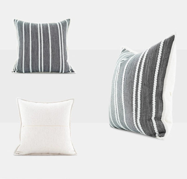 Contemporary Modern Sofa Pillows, Large Throw Pillow for Interior Design, Simple Decorative Throw Pillows, Large Square Modern Throw Pillows for Couch-LargePaintingArt.com