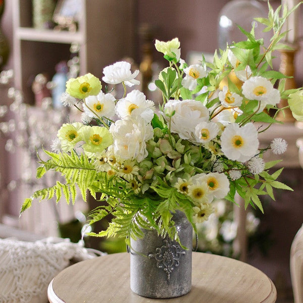 Beautiful Spring Flower Arrangement for Home Decoration, Real Touch Artificial Floral for Living Room, Table Centerpiece, Large Bunch of Romantic Flowers-LargePaintingArt.com