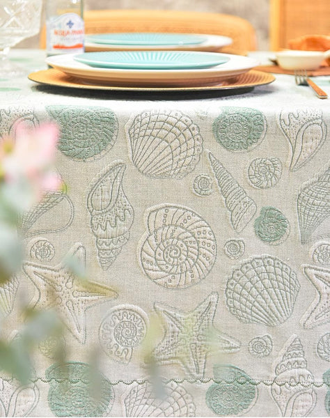 Modern Dining Room Table Cloths, Farmhouse Table Cloth, Wedding Tablecloth, Square Tablecloth for Round Table, Cotton Rectangular Table Covers for Kitchen-LargePaintingArt.com