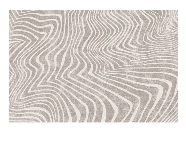 Stripe Area Rugs under Sofa, Modern Carpets for Office, Dining Room Floor Rugs, Mid Century Area Rugs for Living Room, Abstract Contemporary Rugs for Bedroom-LargePaintingArt.com