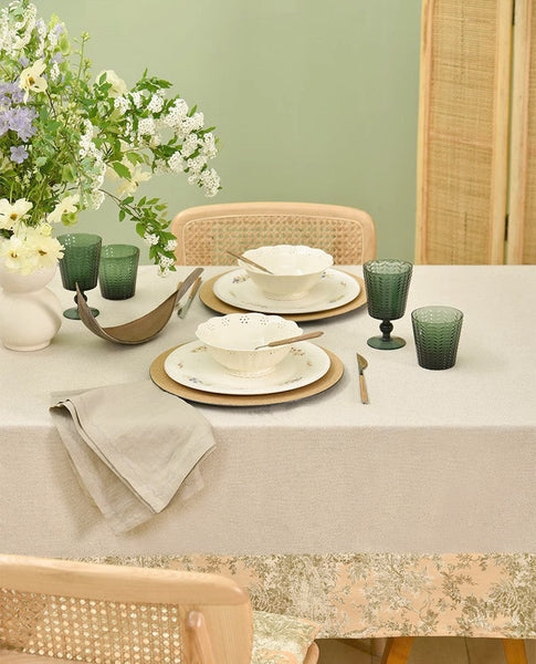 Modern Tablecloth for Kitchen, Cotton and Linen Rectangle Table Covers for Dining Room Table, Square Tablecloth for Coffee Table-LargePaintingArt.com