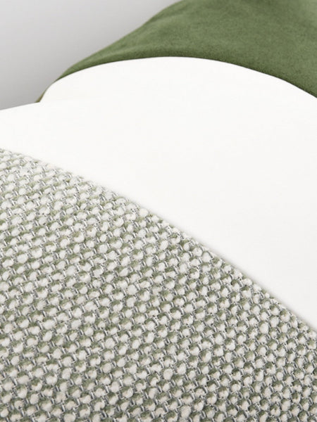 Green White Modern Pillows for Couch, Abstract Decorative Throw Pillows for Living Room, Large Modern Sofa Cushion, Decorative Pillow Covers-LargePaintingArt.com