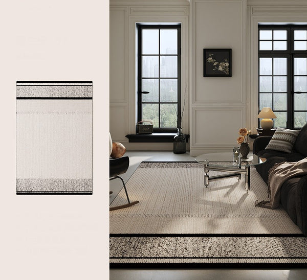 Large Abstract Rugs for Living Room, Geometric Contemporary Modern Rugs Next to Bed, Extra Large Modern Area Rugs-LargePaintingArt.com
