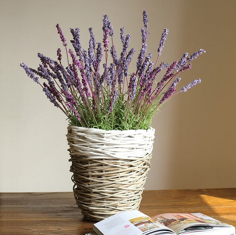Lavender Flowers, Spring Artificial Floral for Dining Room, Bedroom Flower Arrangement Ideas, Simple Modern Floral Arrangement Ideas for Home Decoration-LargePaintingArt.com