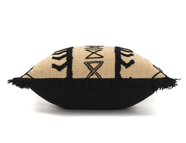 Ethnic Square Modern Throw Pillows for Couch, Contemporary Modern Sofa Pillows, Decorative Throw Pillows for Bedroom, Large Throw Pillow for Interior Design-LargePaintingArt.com