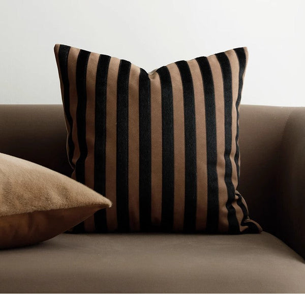 Large Modern Decorative Pillows for Sofa, Contemporary Cushions for Interior Design, Brown Modern Throw Pillows for Couch