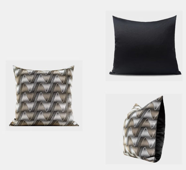 Large Square Decorative Throw Pillows for Couch, Geometric Modern Sofa Pillows, Large Decorative Throw Pillows, Geometric Sofa Pillows for Interior Design-LargePaintingArt.com