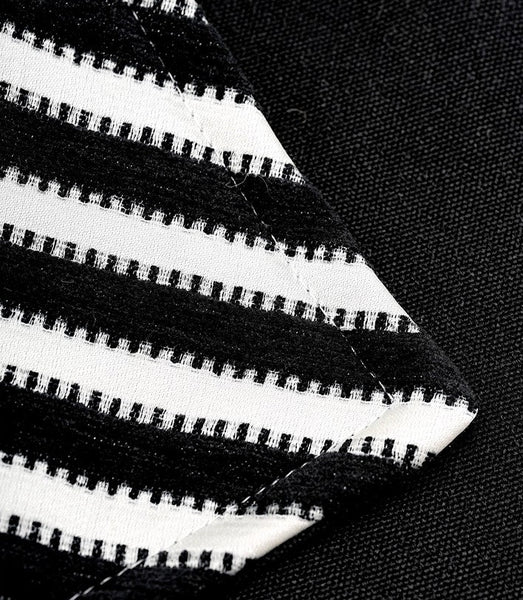 Modern Pillows for Couch, Black and White Stripe Modern Pillows, Decorative Throw Pillows for Living Room, Modern Sofa Pillows-LargePaintingArt.com