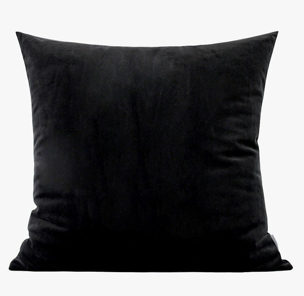 Large Decorative Throw Pillows for Couch, Modern Sofa Throw Pillows, Black Abstract Contemporary Throw Pillow for Living Room-LargePaintingArt.com