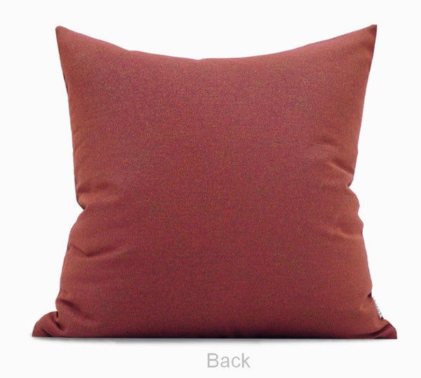 Large Modern Sofa Pillows, Red Decorative Throw Pillows for Couch, Large Decorative Throw Pillows, Contemporary Sofa Pillows for Interior Design-LargePaintingArt.com