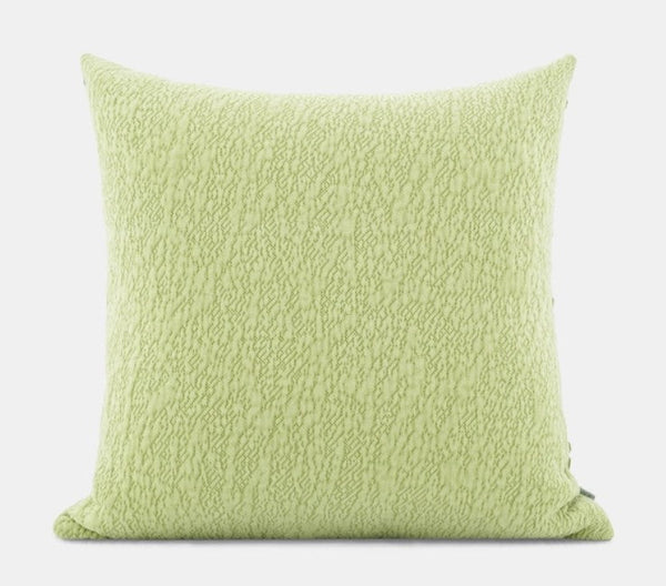 Modern Throw Pillows, Green Modern Sofa Pillows, Large Square Pillows, Decorative Pillows for Couch, Decorative Throw Pillows for Living Room Couch-LargePaintingArt.com