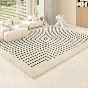 Runner Rugs Next to Bed, Contemporary Rugs for Living Room, Bathroom Runner Rugs, Bohemian Stripe Floor Carpets, Large Modern Rugs for Dining Room-LargePaintingArt.com