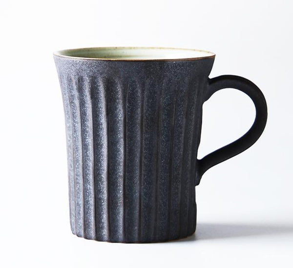Cappuccino Coffee Mug, Handmade Pottery Coffee Cup, Large Capacity Coffee Cup, Large Tea Cup-LargePaintingArt.com