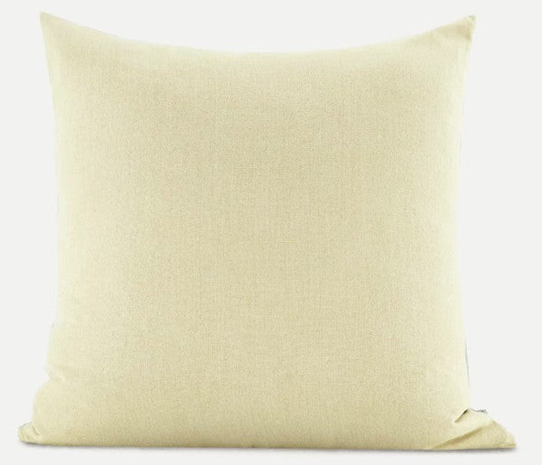 Garden Flowers Pattern Decorative Throw Pillows, Large Green Throw Pillow for Interior Design, Contemporary Square Modern Throw Pillows for Couch-LargePaintingArt.com