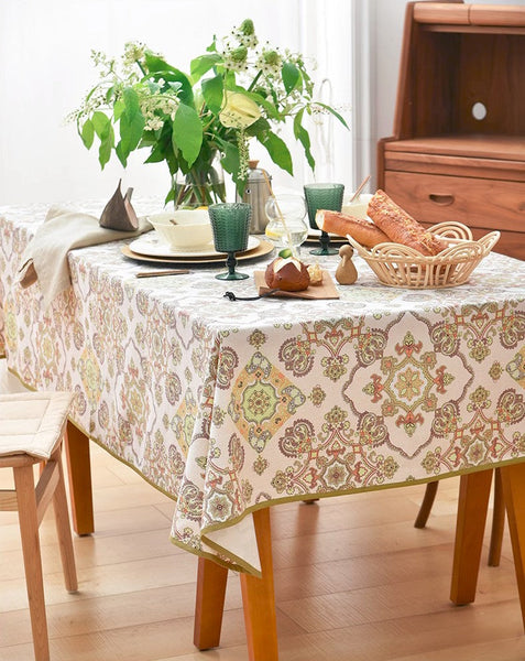 Large Rectangle Tablecloth for Dining Room Table, Rectangular Table Covers for Kitchen, Square Tablecloth for Coffee Table, Farmhouse Table Cloth, Wedding Tablecloth-LargePaintingArt.com